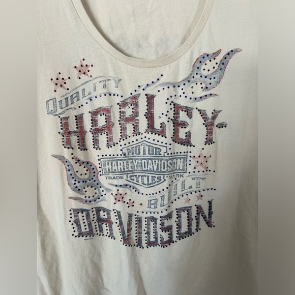 Women’s Harley Davidson Rice Lake White Tshirt - Picture 2 of 7